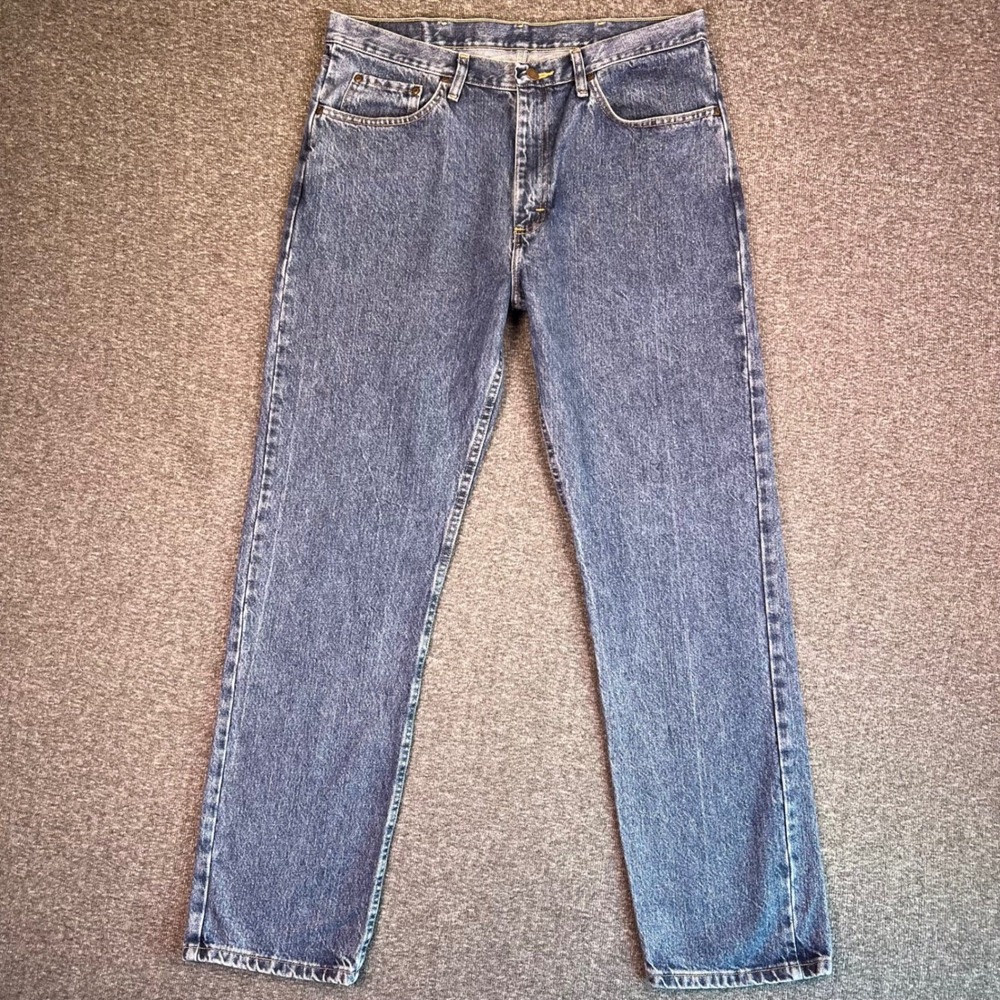 Wrangler Jeans Mens 36x32 Regular Fit 100% Cotton Denim Western Classic Everyday